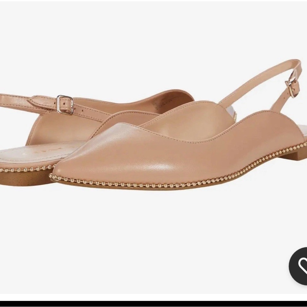 Coach Tan Slingback Flats 8